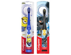 Colgate Kids Minions Battery Powered Toothbrush & Colgate Batman Toothbrush for kids, Battery Powered Electric Toothbrush