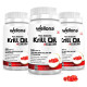 Wellona Pure Antarctic Krill Oil 500 mg | 100% Krill Oil Omega 3 Capsule, EPA & DHA with Marine Phospholipids & 2% Astaxanthin for Healthy Heart | 30 Softgels (Pack of 3)