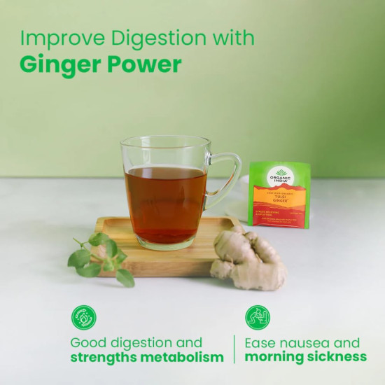 ORGANIC INDIA Tulsi Ginger 50 Teabags