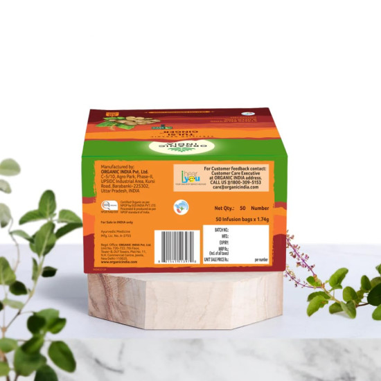 ORGANIC INDIA Tulsi Ginger 50 Teabags