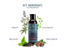 Avimee Herbal Keshkrishna Hair Oil | With Indigo, Amla, Currly Leaf and Henna Oil | Mineral Oil Free | 100 ml