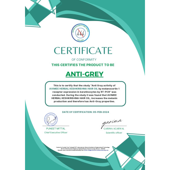 Avimee Herbal Keshkrishna Hair Oil | With Indigo, Amla, Currly Leaf and Henna Oil | Mineral Oil Free | 100 ml