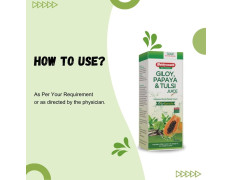 Baidyanath Giloy, Papaya & Tulsi Juice - Boost Blood Platelet Count | Ayurvedic Herbal Juice | 1 Ltr