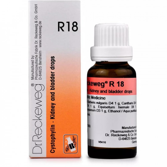 Dr. Reckeweg R18 Kidney And Bladder Drop -22 ml (Pack of 1)