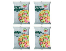 MiniMall Super Market Pure Quality Colourful Napthalene Balls 800 Gram (Pack of 4, 200 gm Each)
