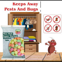 MiniMall Super Market Pure Quality Colourful Napthalene Balls 800 Gram (Pack of 4, 200 gm Each) MiniMall Super Market Pure Quality Colourful Napthalene Balls 800 Gram (Pack of 4, 200 gm Each)