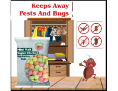 MiniMall Super Market Pure Quality Colourful Napthalene Balls 800 Gram (Pack of 4, 200 gm Each)