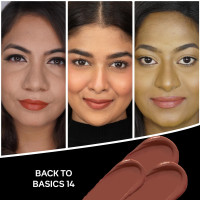 FACES CANADA Comfy Matte Creme Lipstick - Back To Basics, 4.2g | Long Stay | Creamy Matte Finish | Intense Color | Super Hydrating & Nourishing | Single Stroke Smooth Application