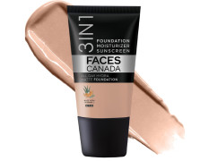 FACES CANADA All Day Hydra Matte Foundation - Mini | 3in1 Foundation + Moisturizer + SPF 30 | 24 HR Aloe Hydration & Vitamin C | 10HR Wear | Medium to High Buildable Coverage | Warm Natural (18 ml)