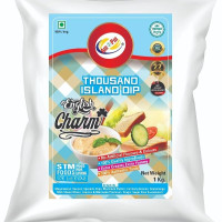 Am 2 Pm - Thousand Island Multipurpose Creamy Sauce For Burgers, Sandwiches Salad Dressing,Veg Non Veg Fried Snack Wraps & Rolls Hot Dog Momos - 1Kg