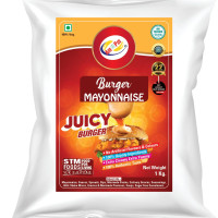 Am 2 Pm - Burger Mayonnaise Spread Multipurpose Creamy Sauce For Burgers, Sandwiches Salad Dressing,Veg Non Veg Fried Snack Wraps & Rolls Hot Dog Momos - 1Kg