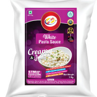 Am 2 Pm - White Pasta Sauce 1kg Creamy Sauce For Pasta Macoroni Noodles,Veg Fried Snack - 1Kg