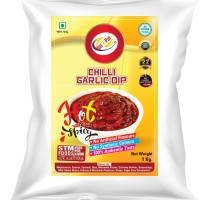 Am 2 Pm - Chilli Garlic Dip Spicy Sauce or Dip | No added aritifical colours & flavours | Dip For Veg Or Non Veg Fast Food Snacks - 1Kg