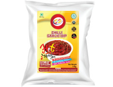 Am 2 Pm - Chilli Garlic Dip Spicy Sauce or Dip | No added aritifical colours & flavours | Dip For Veg Or Non Veg Fast Food Snacks - 1Kg