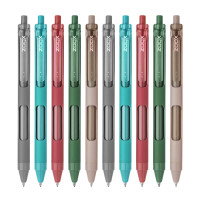 Flair Zoox F7 0.7mm Retractable Roller Gel Pen | Minimalistic Design Rubberised Body For Better Grip | Waterproof Ink For Smudge Free & Smooth Writing | Fitted With Jumbo Refill | Blue Ink, Pack of 10