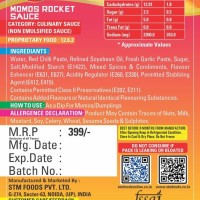 Am 2 Pm - Rocket Momos Sauce | Red Chilli Spicy Momo Sauce | Dipping Sauce | Tibetan Momo Chutney | Made with Fresh Authentic Flavor - 1Kg