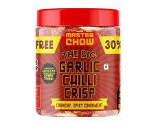 MasterChow Chilli Garlic Crisp (450gms) - 30% Extra | Made with Sichuan Peppercorns, Crunchy Garlic & Red Chillies