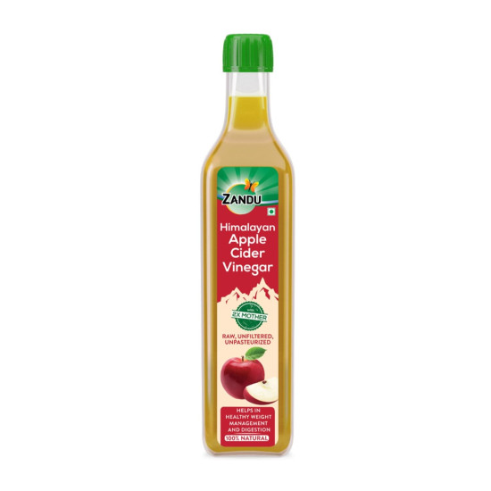 Zandu Himalayan Apple Cider Vinegar| Goodness of 2x Mother of Vinegar| Sourced from Himalayan Farms| Raw, Unfiltered & Unpasteurized Ayurvedic ACV 500ml Zandu Himalayan Apple Cider Vinegar| Goodness of 2x Mother of Vinegar| Sourced from Himalayan Farms| Raw, Unfiltered & Unpasteurized Ayurvedic ACV 500ml