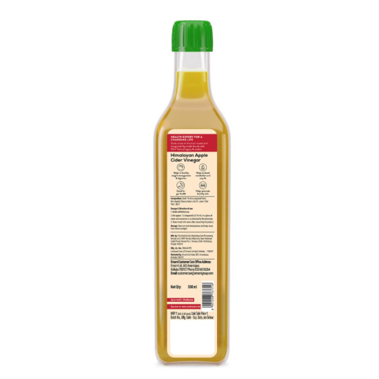 Zandu Himalayan Apple Cider Vinegar| Goodness of 2x Mother of Vinegar| Sourced from Himalayan Farms| Raw, Unfiltered & Unpasteurized Ayurvedic ACV 500ml Zandu Himalayan Apple Cider Vinegar| Goodness of 2x Mother of Vinegar| Sourced from Himalayan Farms| Raw, Unfiltered & Unpasteurized Ayurvedic ACV 500ml