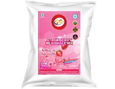 Am 2 Pm - Premium Silky Smoothy Milk Shake Mix, Flavoured Milk shake Premix Powder, Instant Premix Drink Milkshake Powder (Strawberry)