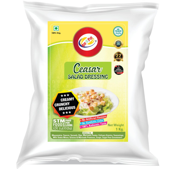 Am 2 Pm - Caesar Salad Dressing Salad Sauce Creamy Crunchy Delicious Perfect Combination For Making Delicious And Healthy Salads -1KG