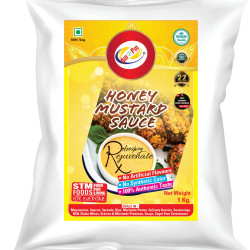 Am 2 Pm - Honey Mustard Sauce Dressing & Dips, Tangy,Sweet & Spread Used in French Fries, Sandwiches and Salad -1Kg