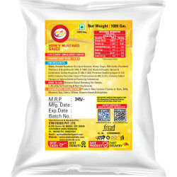 Am 2 Pm - Honey Mustard Sauce Dressing & Dips, Tangy,Sweet & Spread Used in French Fries, Sandwiches and Salad -1Kg