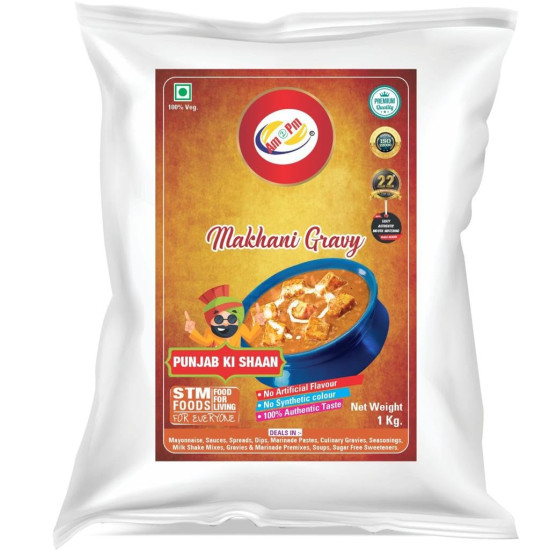 Am 2 Pm - Instant Dilli Dal Makhni Paste Just Add Dal Ready in 15-30 Mins Serves 4-6 Ready To Cook Indian Masala Gravy -1KG