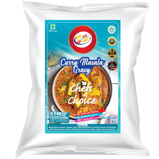 Am 2 Pm - Curry Masala Gravy Ready To Cook Paste Masala Gravy Mix Made with Authentic Spices Ready in 5 Min -1kg