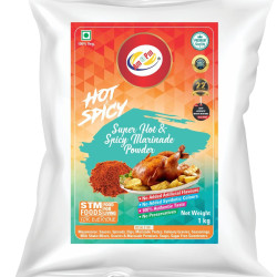 Am 2 Pm - Super Hot & Spicy Marinade Base Mix Ready to Cook Spice Mix 1kg | Just Mix & Cook |Wet Marinade Powder