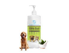 Pil Neem Plus Herbal Pet Shampoo 1000ml | Puppy Safe | Anti-Fungal, Anti-Ticks and Fleas, Antibacterial, Antiseptic & pH Balanced Dog Shampoo | Regular use Coat Cleansing Shampoo for Pets