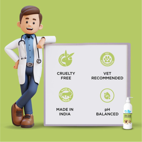 Pil Neem Plus Herbal Pet Shampoo 1000ml | Puppy Safe | Anti-Fungal, Anti-Ticks and Fleas, Antibacterial, Antiseptic & pH Balanced Dog Shampoo | Regular use Coat Cleansing Shampoo for Pets