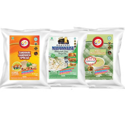 Am 2 Pm - Mayonnaise,Mint Mayo,Tandoori Sandwich Spread Extra Creamy Mayonnaise for Sandwich, Burger, Wraps Pack Of- 3 - (1KG Each)