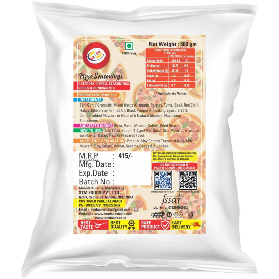 Am 2 Pm - Pizza Pasta Sauce 1 kg,Pizza Seasoning 500 gm,Cheese Blend 1Kg Ready to Eat Healthy Food Easy To Cook-Pack of -3