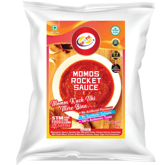 Am 2 Pm - Momos Dip, Momos Rocket Sauce,Momos Seasoning Sauce Chinese Masala Easy To Cook & Ready To Eat Foods - Pack of 3- (1KG Each)