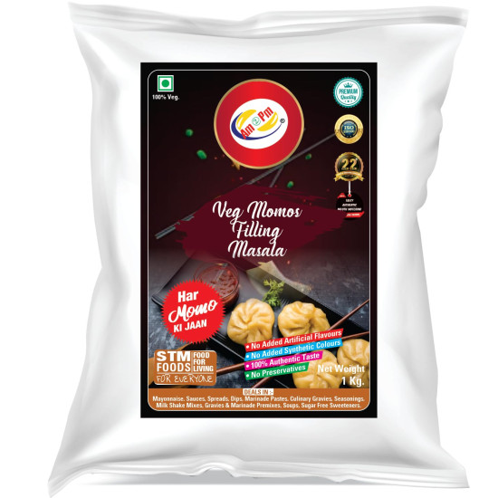 Am 2 Pm - Momos Filling Masala Veg-Non Veg-Paneer Chinese Masala Easy To Cook & Ready To Eat Foods - Pack of 3- (1KG Each)