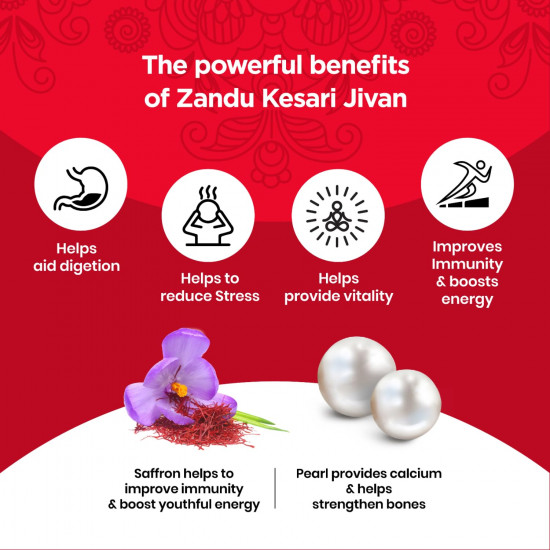 Zandu Kesari Jivan Chyawanprash, Ayurvedic Immunity Booster for Adults and Elders, Builds Energy, Strength & Stamina, Strengthens Bones, Enriched Revitalizer 2kg