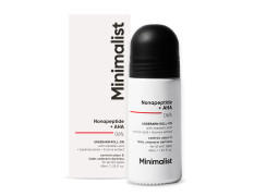 Minimalist Underarm Roll On Deodorant with Nonapeptide + AHA BHA 06% | Controls Odour & Fades Darkness | Fragrance & Aluminium Free | Exfoliating Deo For Women & Men | 40ml