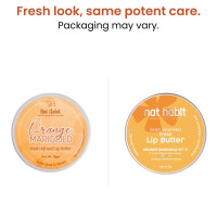 Nat Habit Orange Marigold Lip Balm Fresh Infused Lip Butter With Desi Ghee & Raw Honey For Lip Pigmentation, Lightening, Lip Repair, Dark And Chapped Lips (8gm) (Pack of 2) Nat Habit Orange Marigold Lip Balm Fresh Infused Lip Butter With Desi Ghee & Raw Honey For Lip Pigmentation, Lightening, Lip Repair, Dark And Chapped Lips (8gm) (Pack of 2)