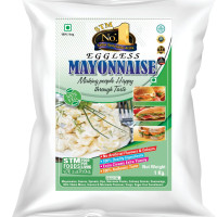 Am 2 Pm - 100% Veg Eggless Mayonnaise Extra Creamy and Delicious | Multipurpose Sauce for Burger, Sandwiches Salad, Dressing, Veg & Non Veg, Fried Snacks, Wraps & Rolls, Hot Dog - 1kg