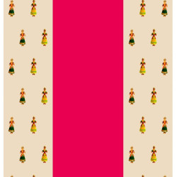 Golu Dolls Design Back Drop Cloths for Pooja Decoration (Cloth 56) Backdrop Cloth for Decoration, Size 8 Feet Lenth and 5 Feet Width(8 * 5) sankranti Decorations Backdrop