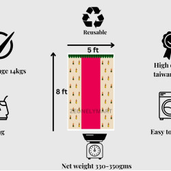 Golu Dolls Design Back Drop Cloths for Pooja Decoration (Cloth 56) Backdrop Cloth for Decoration, Size 8 Feet Lenth and 5 Feet Width(8 * 5) sankranti Decorations Backdrop