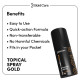 Bold Care EXTEND™ Gold Spray for Men - Designed for Sensitive Skin - Easy to Use & Effective - Alcohol Free - 20g - Pack of (1)