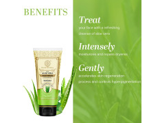 Khadi Natural Aloe Vera Face Wash for Detoxifying & Moisturizing Skin | Natural Face Wash for Healthy Skin | SLS & Paraben Free | All Skin Types | 100 ml