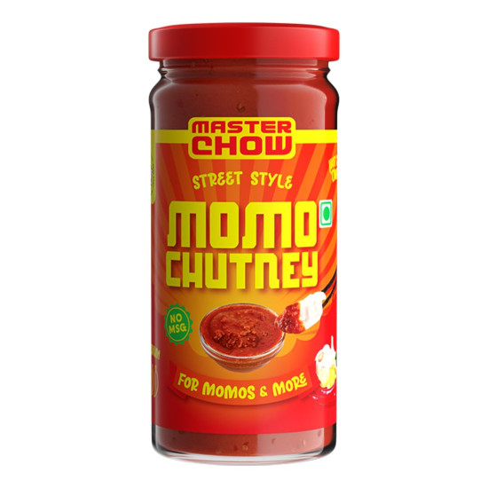 MasterChow Momo Chutney (250g) | Street Style Momos Chutney - Spicy Dipping Sauce | Made with Garlic & Red Chillies | The OG hot sauces