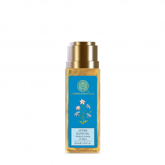 Forest Essentials After Bath Oil Madurai Jasmine & Mogra | Ayurvedic Scented Natural After Shower Oil | For Nourished & Moisturised Skin