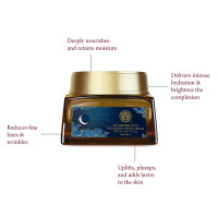 Forest Essentials Transformative Soundarya Anti Ageing Night Cream with 24K Gold | For Dry & Dehydrated Skin | With Bakuchiol & Hyaluronic Acid | Moisturising and Hydrating