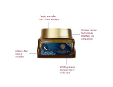 Forest Essentials Transformative Soundarya Anti Ageing Night Cream with 24K Gold | For Dry & Dehydrated Skin | With Bakuchiol & Hyaluronic Acid | Moisturising and Hydrating
