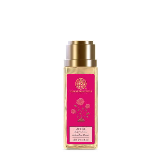 Forest Essentials After Bath Oil Indian Rose Absolute | Ayurvedic Scented Natural After Shower Oil | For Nourished & Moisturised Skin