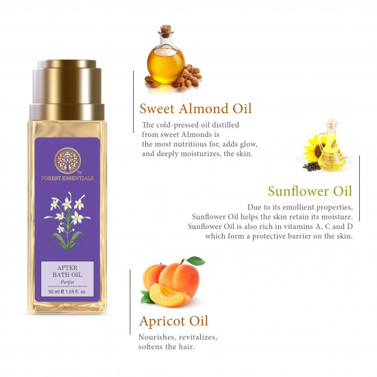 Forest Essentials After Bath Oil Parijat | Ayurvedic Scented Natural After Shower Oil | For Nourished & Moisturised Skin